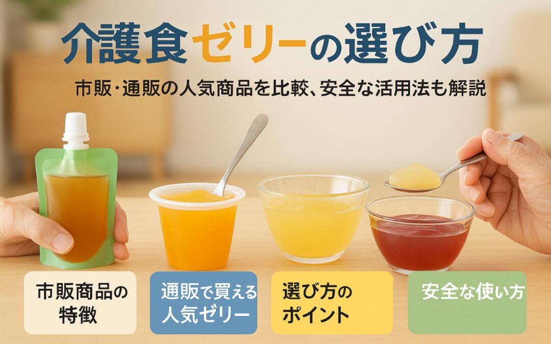 介護食ゼリーの選び方と市販や通販で人気の商品比較と安全な活用法