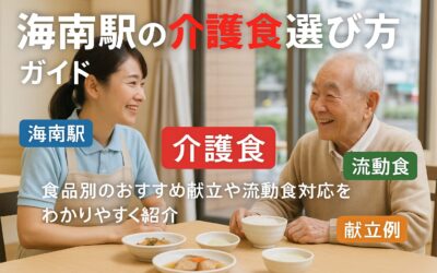 海南駅周辺での介護食の選び方ガイド！食品別献立例と流動食対応まで解説
