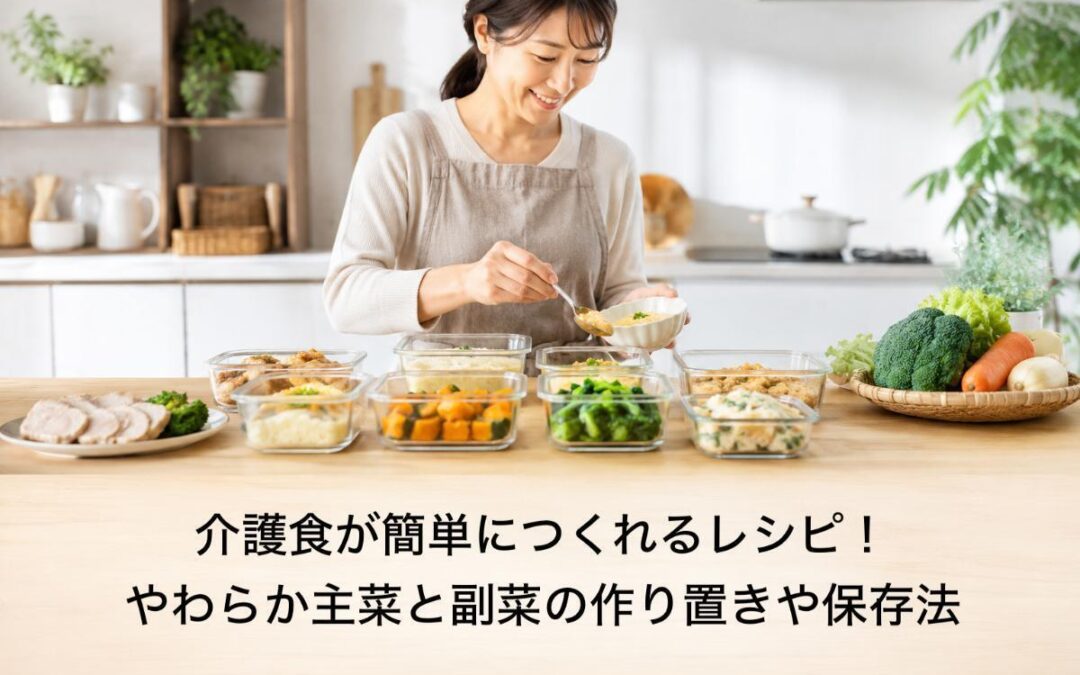 介護食が簡単につくれるレシピ！やわらか主菜と副菜の作り置きや保存法